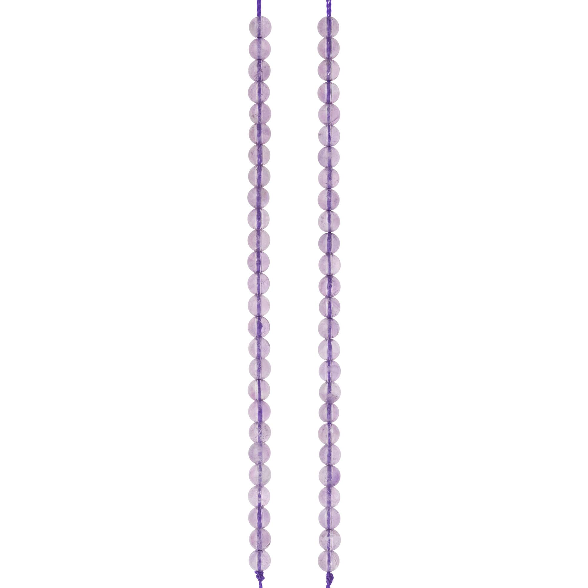 Purple Amethyst Round Beads, 4mm by Bead Landing™